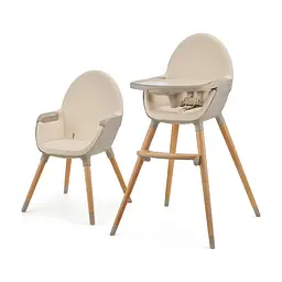 Стілець для годування Kinderkraft 2 в 1 Fini 2 Beige (5902533924493)