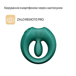Ерекційне смарт-віброкільце Zalo Apis Turquoise Green, до 4 годин роботи, зарядний кейс - мініатюра 3