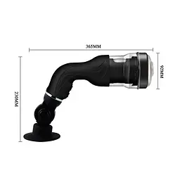 Мастурбатор Baile Rotation Lover USB (чорний) - мініатюра 4