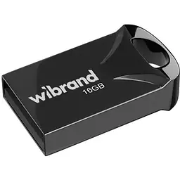 USB флеш накопичувач Wibrand 16GB Hawk Black USB 2.0 (WI2.0/HA16M1B)