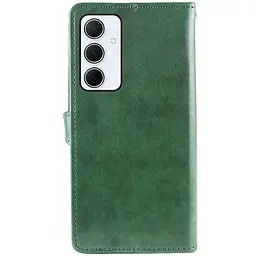 Шкіряний чохол-книжка GETMAN Gallant (PU) для Samsung Galaxy S25 FE Зелений - мініатюра 3