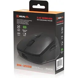 Мишка REAL-EL RM-355W Wireless Black (EL123200054) - мініатюра 9