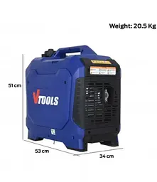 Інверторний генератор VTOOLS VG2350iS (1,8 - 2,0 кВт)  з дисплеєм - мініатюра 4