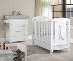Дитяче ліжечко Micuna Sabana White, 120х60 см, білий (SABANA WHITE) - мініатюра 3