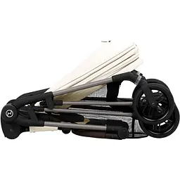 Коляска Cybex Melio Cotton White з бампером біла (522002659) - мініатюра 7