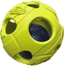 Іграшка-м'яч для собак середніх і великих порід Nerf Dog Rubber Bash Ball з LED підсвіткою - мініатюра 2