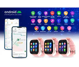 Дитячий смарт-годинник Garmix PointPRO-300 4G/GPS/WiFi Pink - мініатюра 2