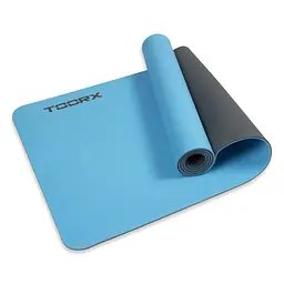 Килимок спортивний Toorx Yoga Professional TPE 183 х 60 х 0,6 см для йоги та фітнесу Azzurro/Antracite (MAT-183) - мініатюра 3