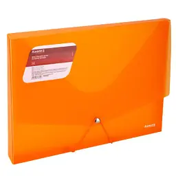 Папка на резинках Axent A4 800 мкм Transparent orange (1502-25-A)