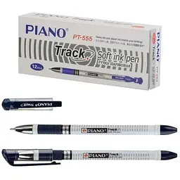 Ручка масляна PIANO синій 0,7мм PT-555