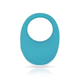 Ерекційне віброкільце Cala Azul Jose Vibrating Cockring 3 см блакитний - мініатюра 5