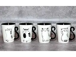 Чашка SNT 330мл 4160-60 BLACK BLACK CAT