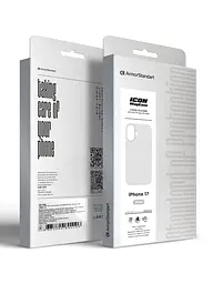 Силиконовый чехол с MagSafe для Apple iPhone 17, ICON2 MagCase, белый, противоударный, панель с мягкой подкладкой, защита всего корпуса, поддержка беспроводной зарядки, совместим с защитными стеклами и пленками, ArmorStandart (ARM86673) - мініатюра 10