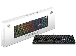 Клавіатура MSI FORGE GK320 UA Red Switches Black (S11-04UA227-HH9) - мініатюра 5