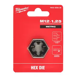 Плашка шестигранна MILWAUKEE, М12-1.25мм - мініатюра 2