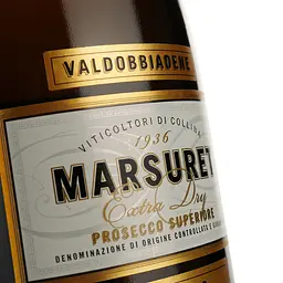 Ігристе вино Marsuret Il Soller Valdobbiadene Prosecco Superiore DOCG Extra Dry, біле, екстрасухе, 11,5%, 0,75л - мініатюра 3