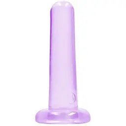 Фалоімітатор Realrock Crystal Clear Dildo 5.3" 13.5 см фіолетовий