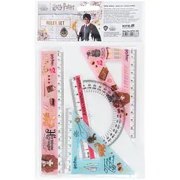 Набір Kite Harry Potter лінійка 15 см, 2 косинця, транспортир (HP25-282)