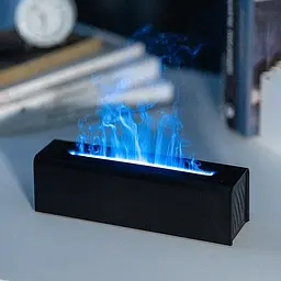 Зволожувач повітря портативний H3 Nordic Style Flame аромадифузор електричний, ефект полум'я, ПОДАРУНОК + 2 Арома олії Kinscoter 24,9х6,6х7,7 см hoz0012415 - мініатюра 6