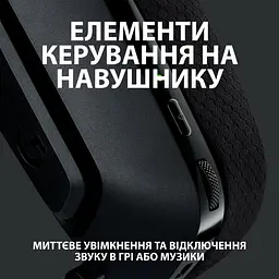 Навушники Logitech G535 Lightspeed Wireless Black (981-000972) - мініатюра 7