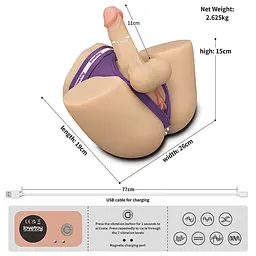 Мастурбатор - Streetgirl's Dual Motor Sensation Pulse With Dildo - мініатюра 2