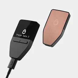 Апаратний гаманець для криптовалют Trezor Model Safe 3 Galactic Rose (TMS3GR) - мініатюра 4