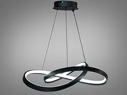 Підвісний світильник LED Diasha 7539/500BK 7539, 80W, чорний метал, сучасний стиль, регульована висота, IP20 - мініатюра 2