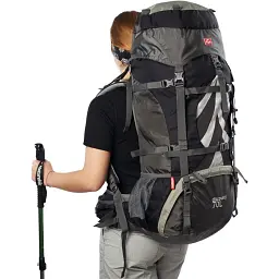 Рюкзак туристичний Naturehike NH70B070-B 70+5 л Black/Grey (6927595709009) - мініатюра 11