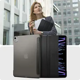 Чохол-книжка BeCover Tri Fold Hard для Apple iPad Air 13" M2/M3 2024/2025 Black (711471) - мініатюра 2