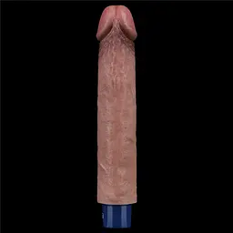 Вібратор Lovetoy Real Softee 9" Platinum Silicone 22.8 см коричневий - мініатюра 4