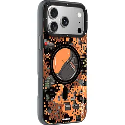 Чохол YoungKit Camouflage with Magnetic Ring для Apple iPhone 17 Pro Max Orange Camo [168252] - мініатюра 2
