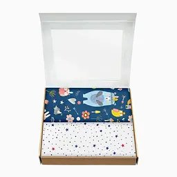 Пелюшки багаторазові Cosas дитячі B&R Animals 2 шт., 80х100 см, блакитні - мініатюра 2