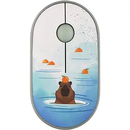 Комп'ютерна миша 2E MF300 CAPYBARA:TANGERINE Silent WL BT зелений teh0014067