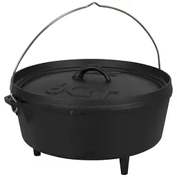 Казан з кришкою Bo-Camp Dutch Oven Cast Iron 31 см 5 л Black (DAS303290)
