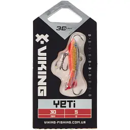 Балансир Viking Fishing Yeti Ice Jig 30mm 5.0g #10 Golden Dark - мініатюра 2