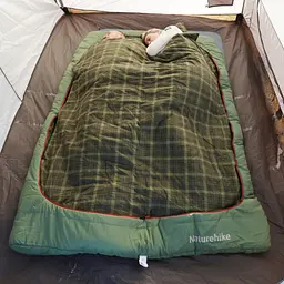 Спальник двомісний Naturehike (CNK2350WS019) +6°C з подушками - зелений - мініатюра 7