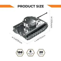 Колекційна модель Metal Time Ponderous Panzer TIGER I MT020 - мініатюра 3