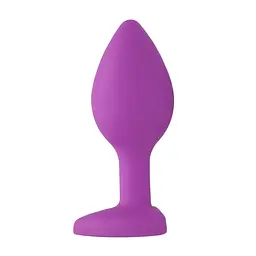 Анальна пробка з кристалом Ouch! Diamond Heart Butt Plug, 7.3 см (фіолетовий) - мініатюра 5
