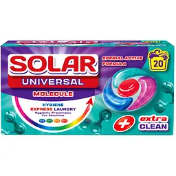 Капсули для прання Solar Household Universal Molecule 20 шт. (4820269930377)