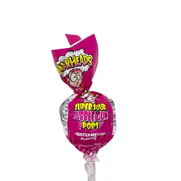 Упаковка льодяників на паличці Warheads A Super Sour Gum Pops, 19г x 100шт - мініатюра 6