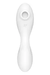 Вакуумний стимулятор клітора з вібрацією Satisfyer Curvy Trinity 5+ білий - мініатюра 5