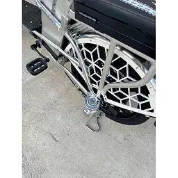 Електровелосипед E-scooter V12 двомісний 18 дюймів 600W 48V 16Ah + вантажний посилений багажник - мініатюра 8