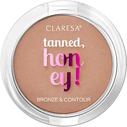 Бронзер для контурування обличчя Claresa Tanned Honey! відтінок 13 (Shimmery) 10 г