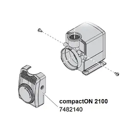 Кришка насоса для EHEIM compactON 2100 з регулятором (7482140) - мініатюра 3