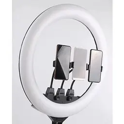 Кільцева LED лампа 45см 55W з Пультом на 3 утримувачі для телефону кільцеве світло сумка Ring Light SLP-G500