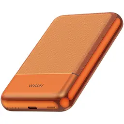 Портативне ЗП Power Bank P089 Seraph PD20W із БЗП 10000 mAh Orange Wiwu teh0029385 - мініатюра 3