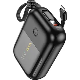 Зовнішній акумулятор Hoco Q20 Fountain 10000mAh 22.5W Black [109956] - мініатюра 2