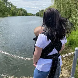 Май-слінг жаккардовий з народження до 36 місяців Coolbabka Чорний Unicorns - мініатюра 4