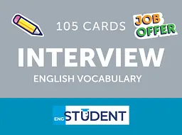 Картки для вивчення - Interview English Vocabulary
