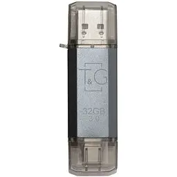Флеш накопичувач USB 32Gb T&G Star TG009TC сріблястий Type-C / USB 3.0 (TG009TC-32GSL3)